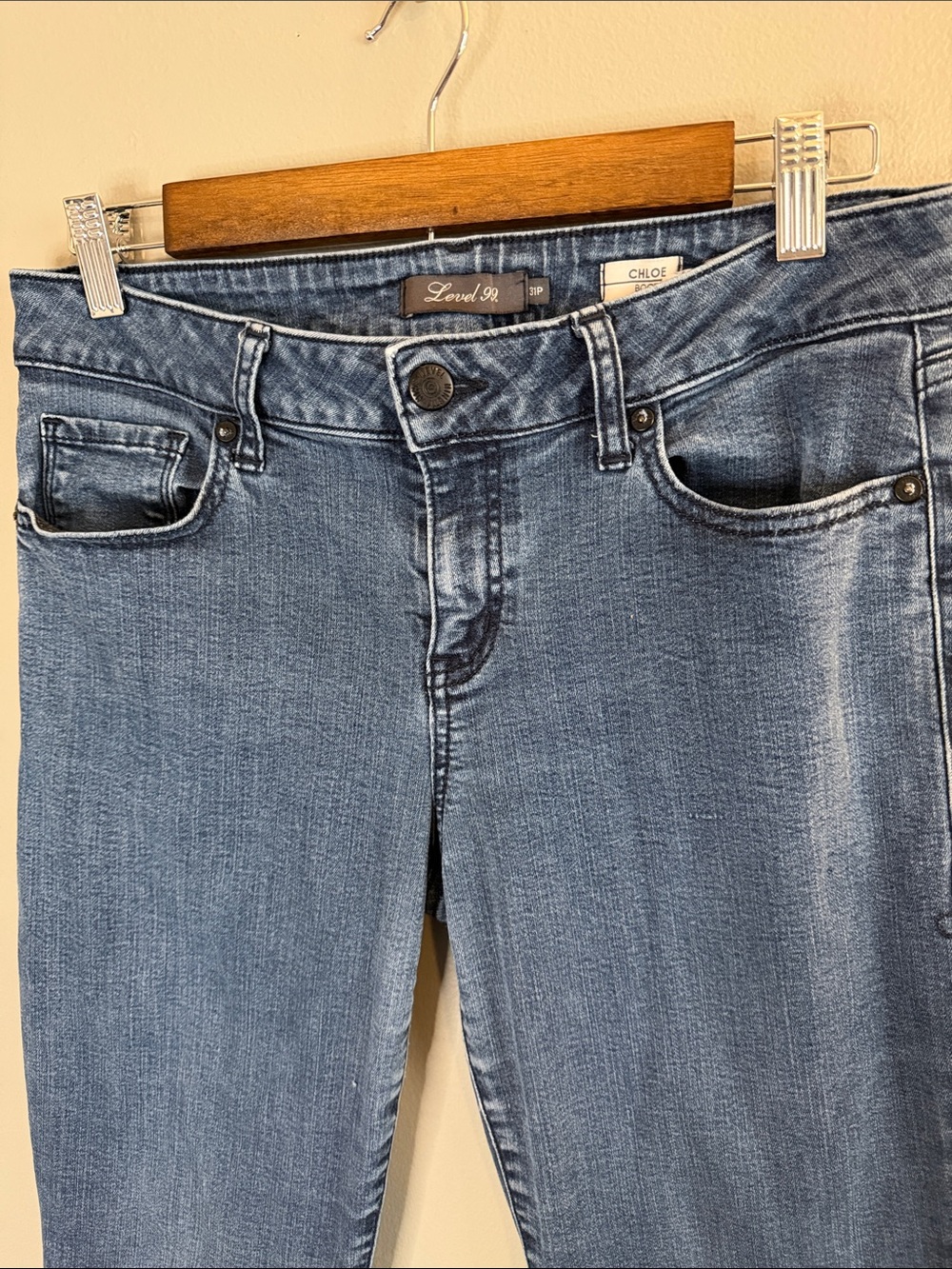 Level 99 Chloe Boot Petite Jeans Women’s 31P Medium Wash Stretch Denim - Picture 7 of 9
